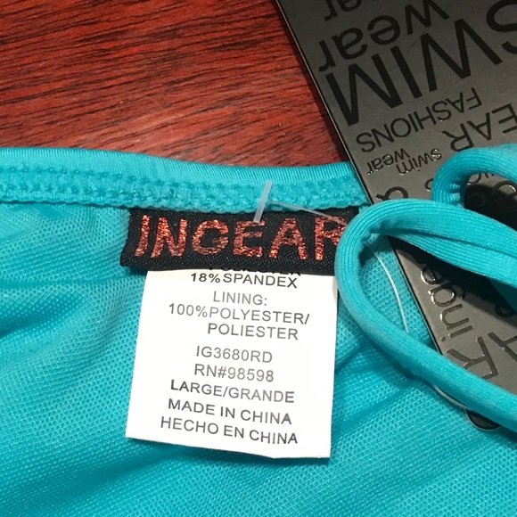 NWT  InGear TURQUOISE halter bikini set 👙 - Picture 7 of 7